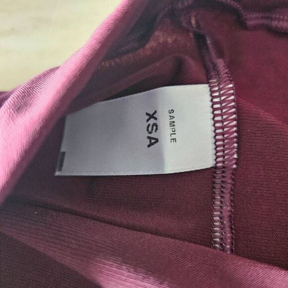 Weissman NWOT adult extra small maroon dance pants costume lyrical contemporary - Picture 5 of 5